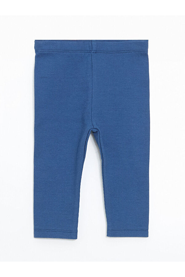 LC Waikiki Mavi Beli Lastikli Fitilli Erkek Bebek Tayt