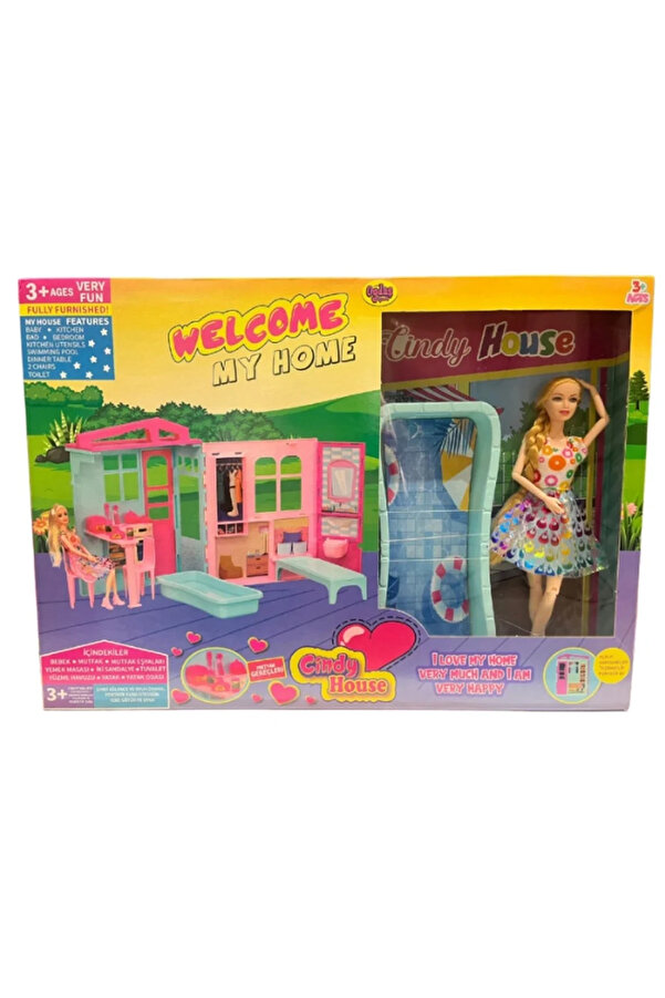 TakÇalıştır İeg™ Cindy House Bebekli Oyun Evi 02617