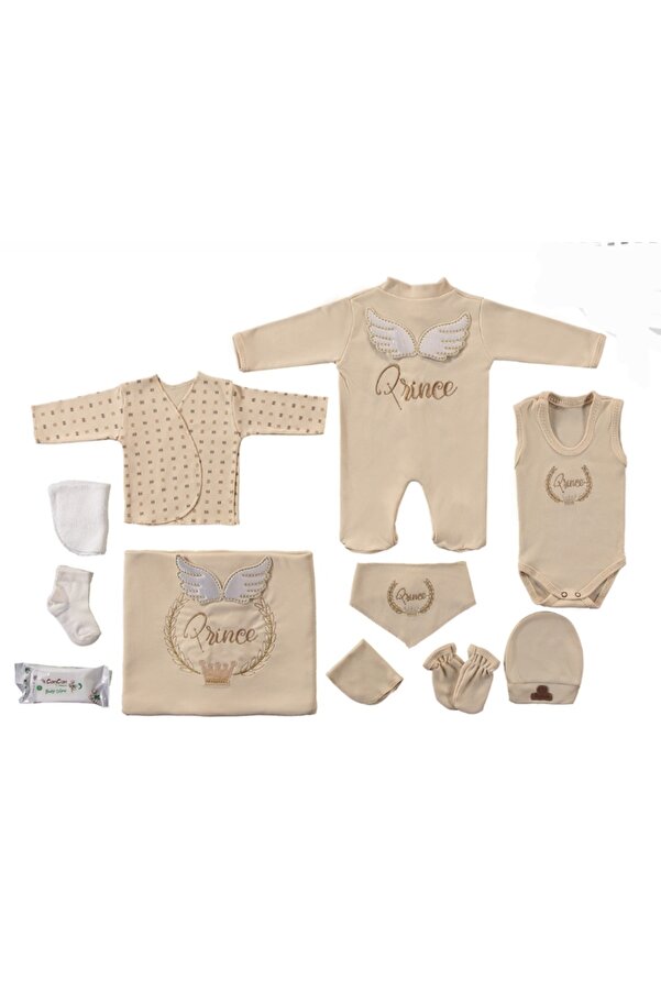 BEGONYA BEBECE KIDS Yenidogan bebek zıbın seti prenses seti yenidogan bebe giyim