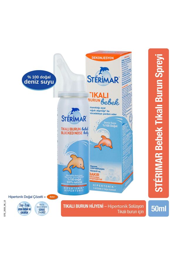 Genel Markalar Baby Burun Spreyi Blocked Nose Hipertonik Sprey 50 ml