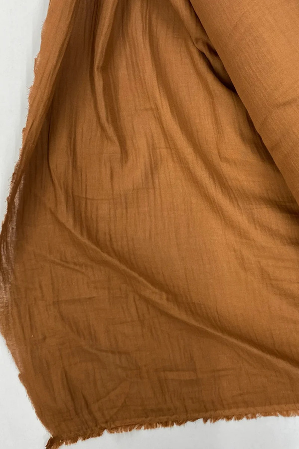 TEKNOLOJİBİZDE Çok Amaçlı Müslin Pamuklu Bebek Örtü ve Battaniye Kumaşı Müslin Bez Kahve 44