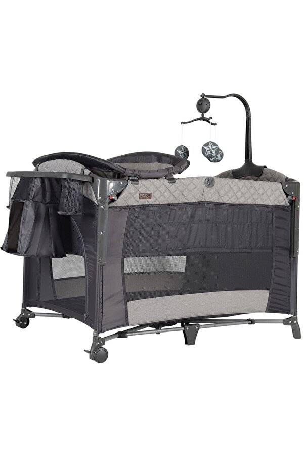 Prego 8023 Miami 70x110 Anne Yanı Beşik Oyun Parkı Yatak