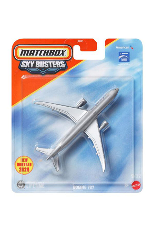 HOT WHEELS 2026 Matchbox Sky Busters Boeing 787 Metal Koleksiyonluk Uçak Modeli