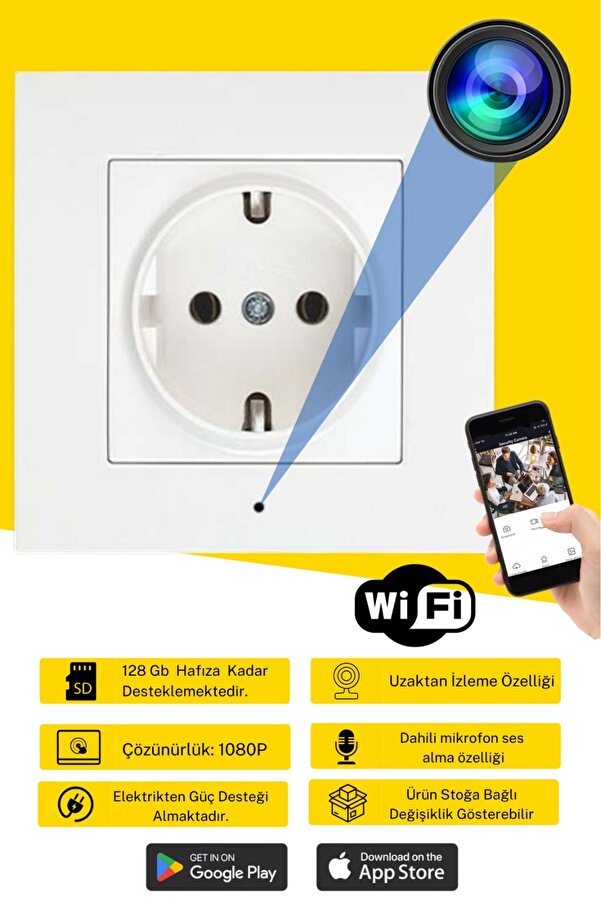 GenelTedarik Mini Güvenlik Kamerası Wifili Uzaktan İzleme Hasta Bakıcı Bebek Bakıcı Kamerası