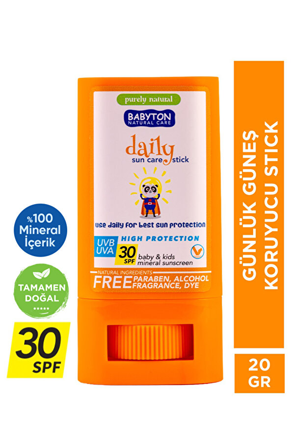 BABYTON Günlük Güneş Koruyucu Stick 30 SPF 20 gr