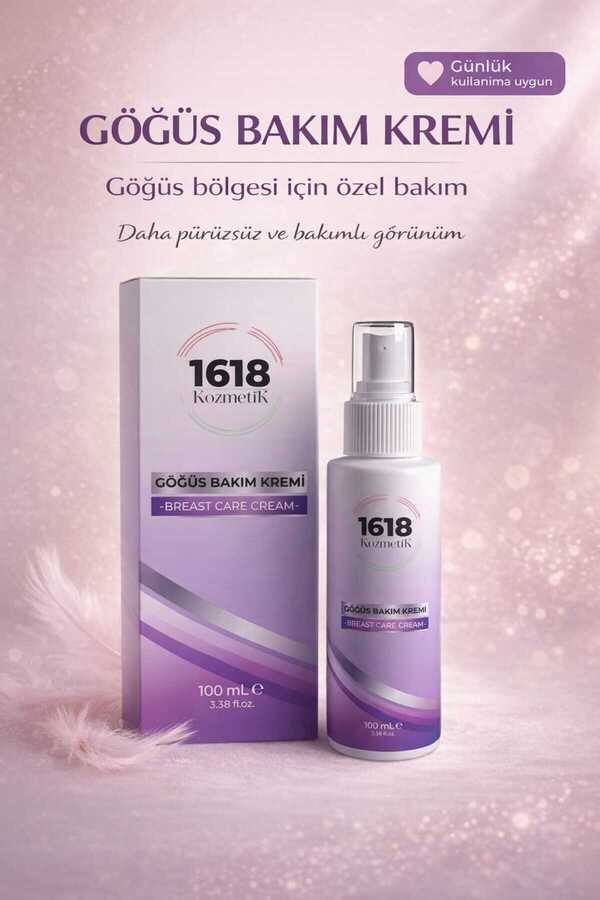 1618 Kozmetik Göğüs Dolgunlaştıcı ve Sarkıklık Giderici Bakım Kremi 100 ML