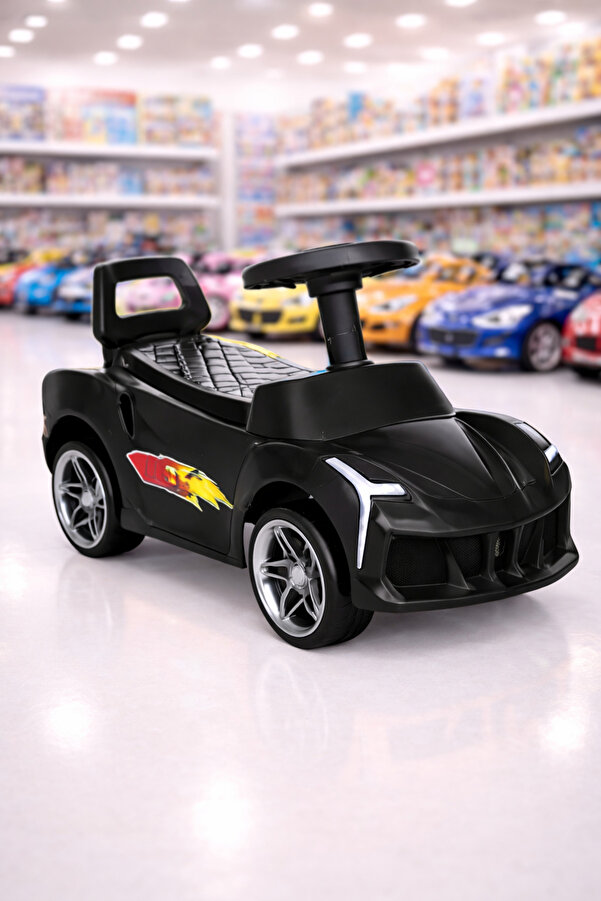 BebeMango Fasty Car Müzikli Bingit Araba – Işıklı, Sesli, Ergonomik Tasarım Çocuk Sürüş Arabası