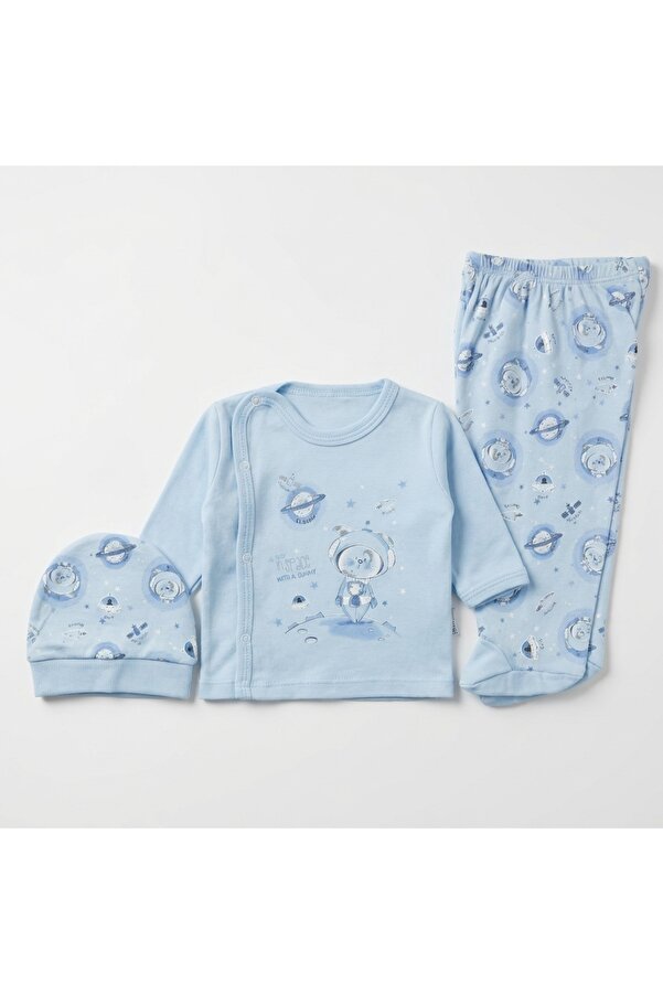 artemoris Unisex 0/3 Ay Kendinden Eldivenli Pijama Takımı