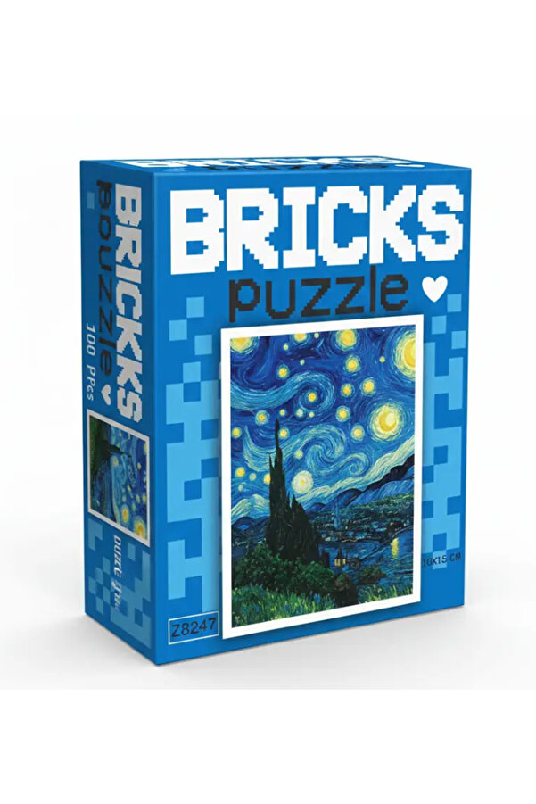 Balonsan Yıldızlı Gece Model Brıcks Puzzle 100 Parça