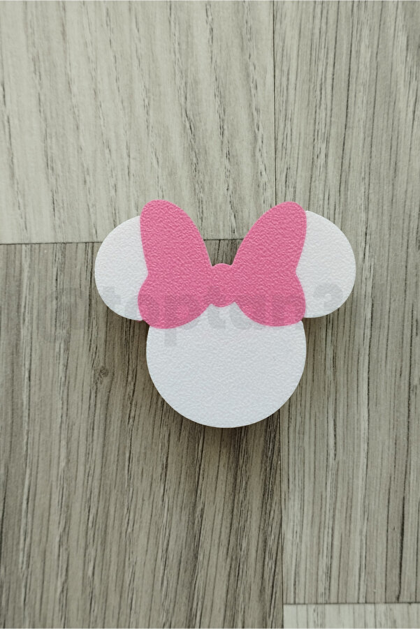 Toptan3D Minnie Mouse Dolap Kulpu - 4'lü Animasyon Seti - Çocuk Odası Dolap Kulpları (1 Adet)