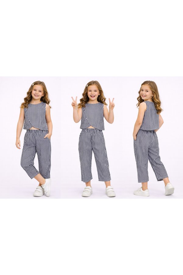 Veni Baby Girl's Pantalon Blouse Set