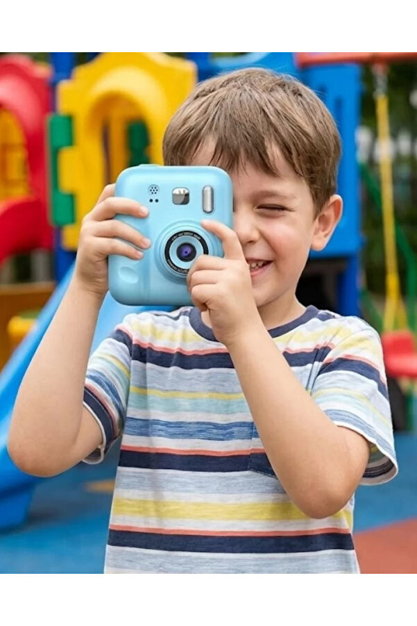 Epilons Çocuklar İçin Fotoğraf Makinesi Baskı Özellikli 4 Kağıt Rulo Hediyeli