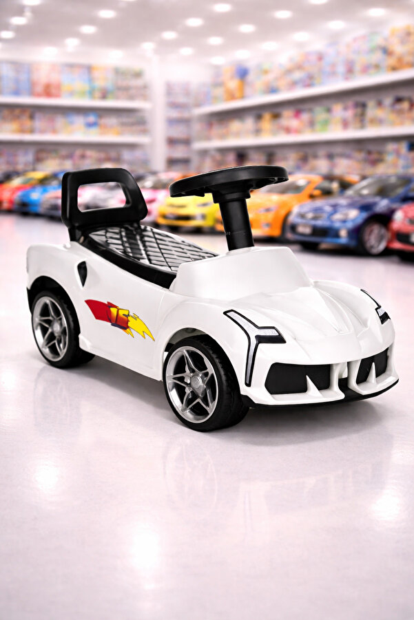 BebeMango Fasty Car Müzikli Bingit Araba – Işıklı, Sesli, Ergonomik Tasarım Çocuk Sürüş Arabası