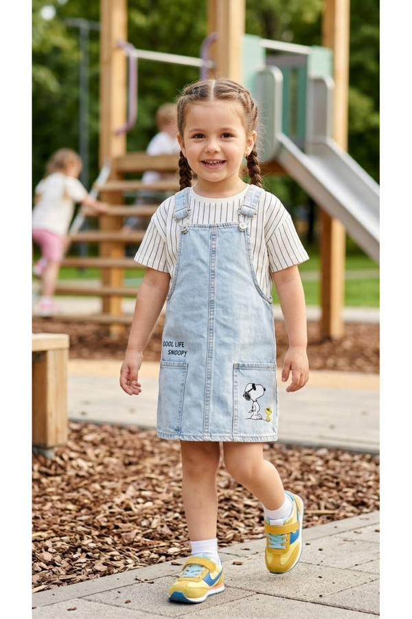 BIDI BIDI Denim Kız Çocuk Jile Elbise