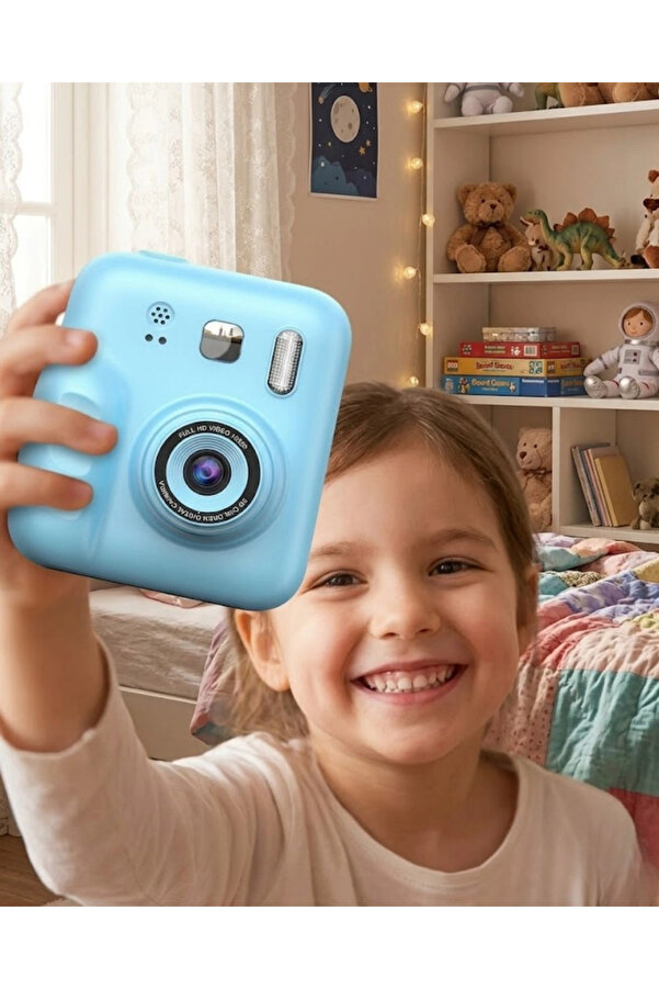 OEM Eğlenceli Çocuk Kamerası Anında Baskı Ve Renkli Kalem Setli