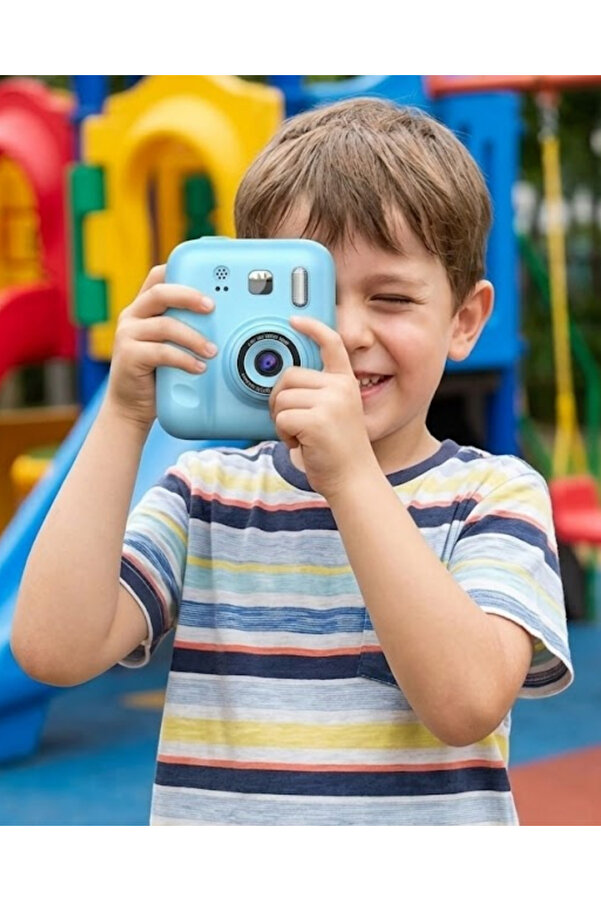 Lisinya Çocuklar İçin Fotoğraf Makinesi Baskı Özellikli 4 Kağıt Rulo Hediyeli - TYGOO