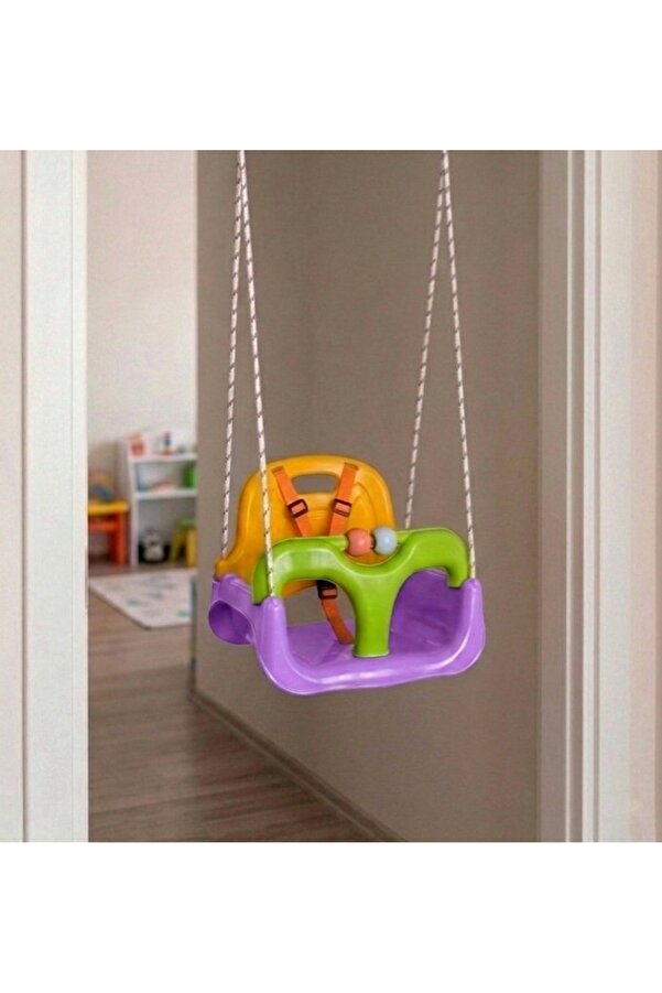 Saban Mor, Emniyet Kemerli Çocuk ve Bebek Salıncağı – Bahçe & Balkon İçin Güvenli Salıncak