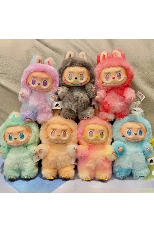 Teknoking labubu the Monsters Big ınto Have A seat pelüs ,çanta aksesuarı ve süpriz içerik 17 cm