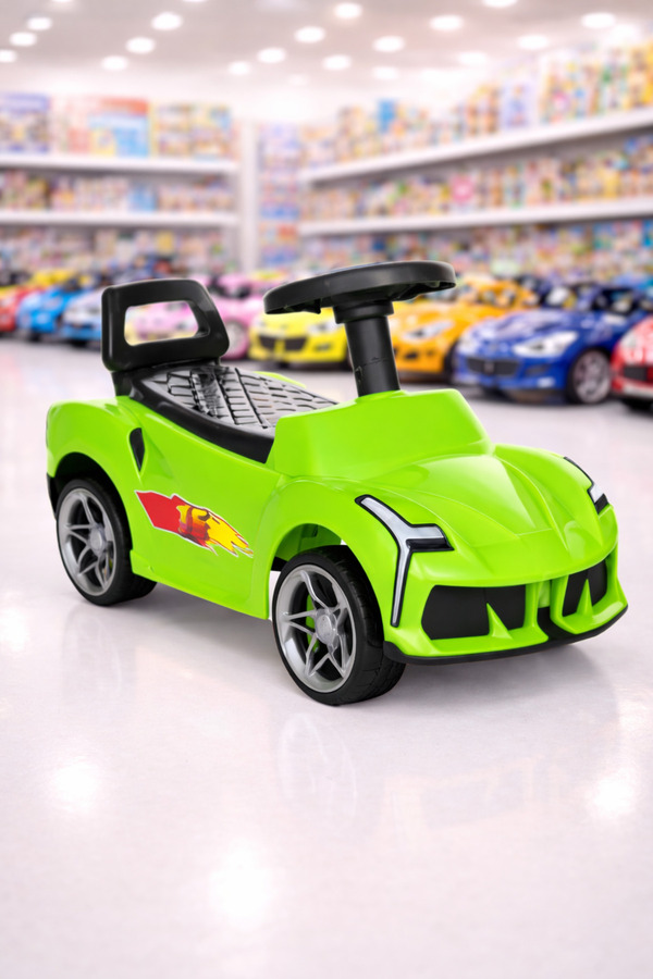 BebeMango Fasty Car Müzikli Bingit Araba – Işıklı, Sesli, Ergonomik Tasarım Çocuk Sürüş Arabası