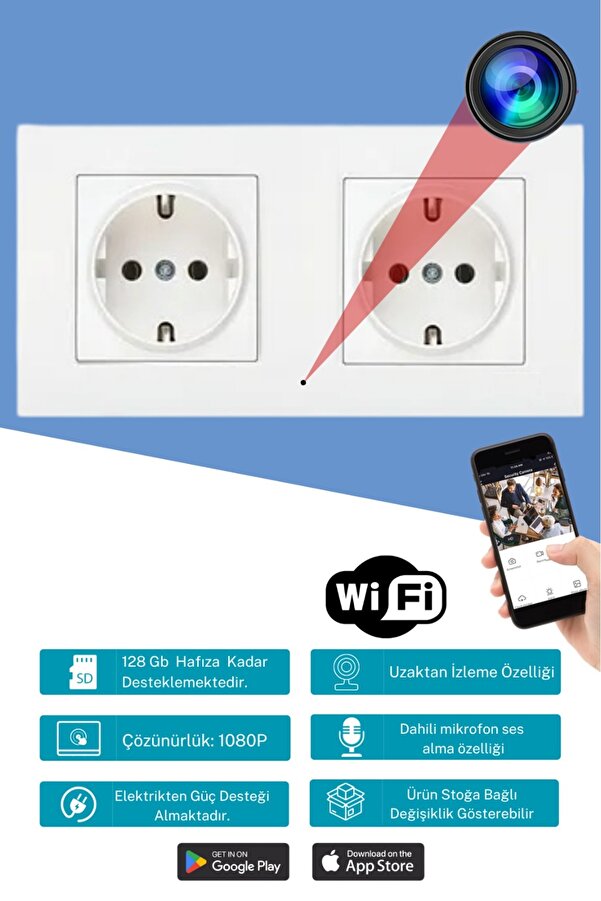 GenelTedarik Mini Güvenlik Kamerası Uzaktan İzleme Wifi Bebek Bakıcı Kamerası