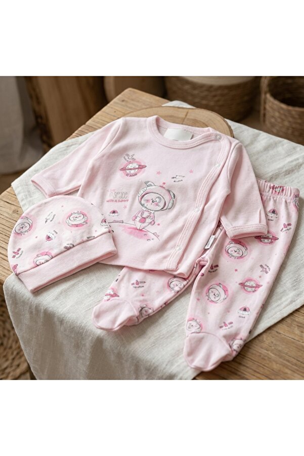 artemoris Unisex 0/3 Ay Kendinden Eldivenli Pijama Takımı