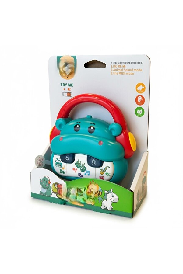 NW NessiWorld 855-152D PİLLİ MÜZİKLİ HİPOPOTAM