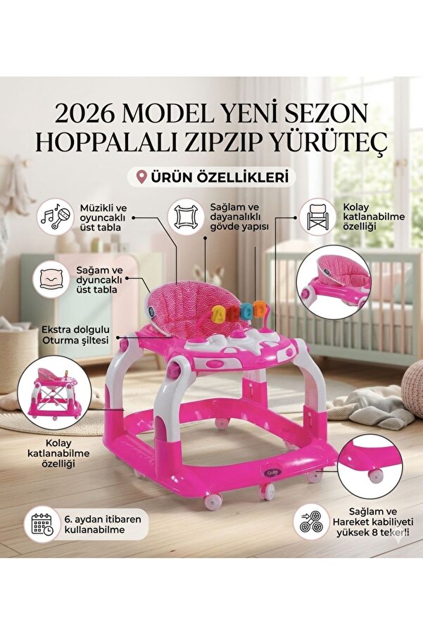 ÖYKÜ BEBEK DUNYASI 2026 Model Yeni Sezon Yeni Model Hoppalalı Zıpzıp Yürüteç İlk Adım