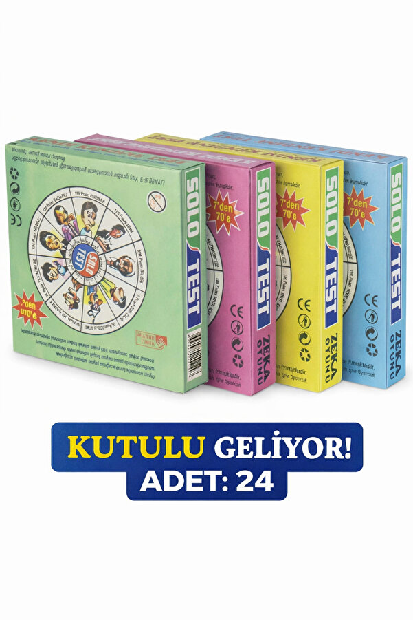 Solo Nostaljik Zeka Oyunu Seti – 24 Adet Poşetli, Eğlenceli Karne Hediyesi
