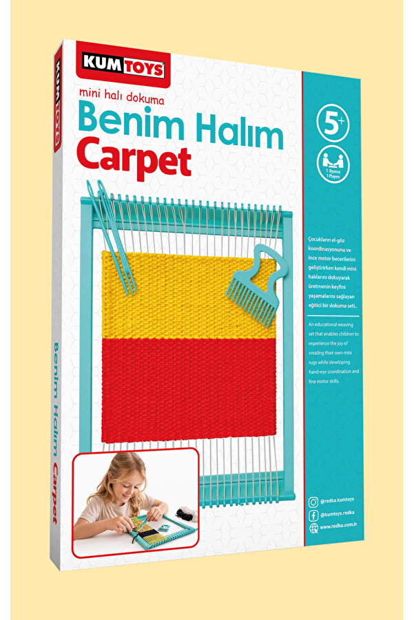 Kumtoys Benim Halım - Mini Halı Dokuma- Carpet- Iş Eğitimi