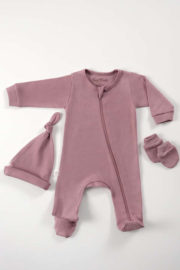 tinylamb Ben Nevis Yenidoğan Organik Mini Bebek Seti - 3 Parça | Yenidoğan Mini Set 0-3 Aylık %100 Pamuk