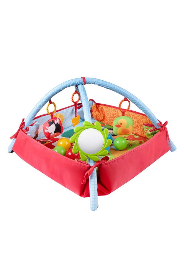 Molie Çiftlik Temalı Bebek Aktivite Halısı Dişlikli Aynalı ve Top Havuzlu
