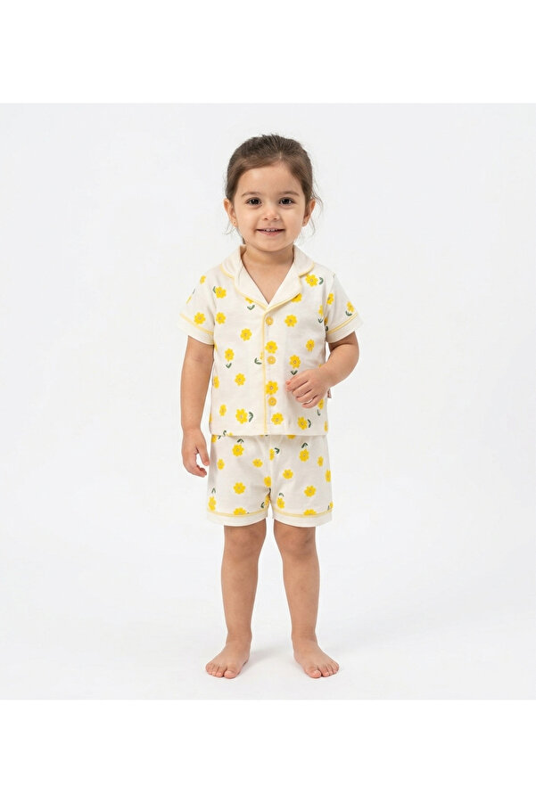 Lolons Çiçek Baskılı Pijama Takımı