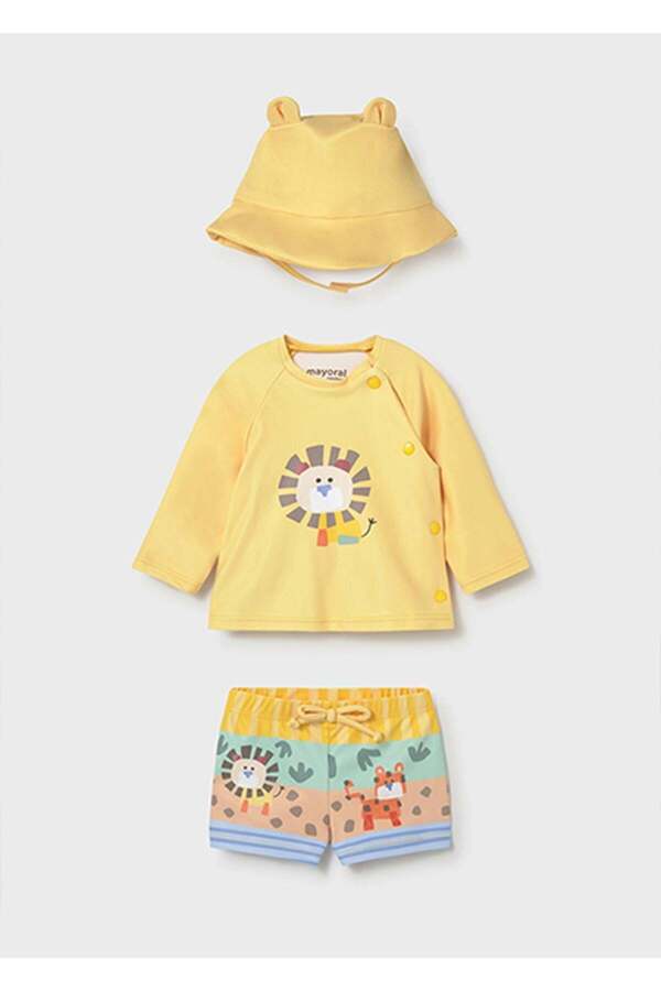 Mayoral Yazlık Erkek Bebek Yenidoğan Mayo Takım - Sarı