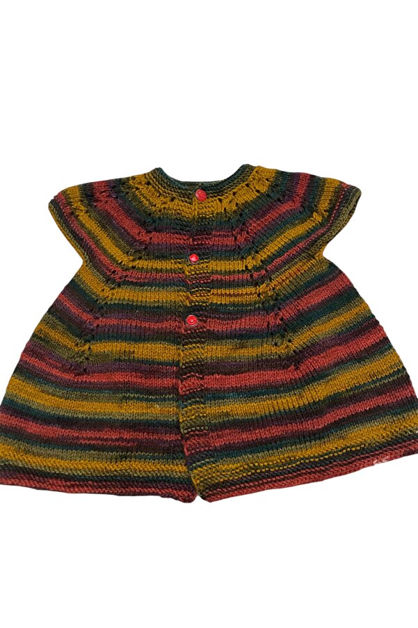 Ebrar Çeyiz El örgüsü 2/3 yaş robadan bebek yelek modelleri