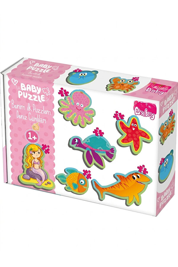 The Monarch Co Eğitici Bebek Puzzle Deniz Canlıları Yapboz Seti 1+ Yaş - Benim İlk Puzzlem Zeka Geliştirici Oyuncak