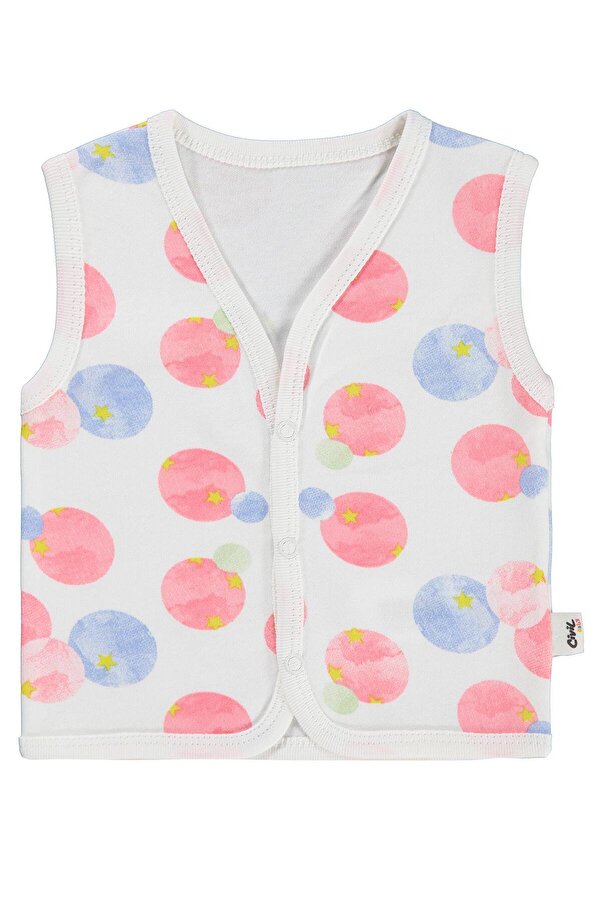 Civil Baby Suluboya Empirme 3-18 Ay Yelek - Ekru