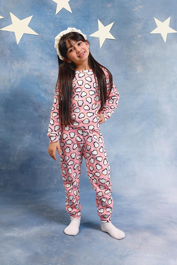 Perendi Kız Çocuk %100 Pamuk Pijama Takımı