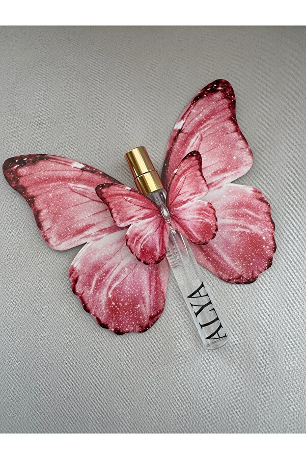 Neşeli Atölyem Pembe Kelebek Figürlü Parfüm Hastane Odası Bebek Doğum Mevlid Hediyeliği –10 Adet