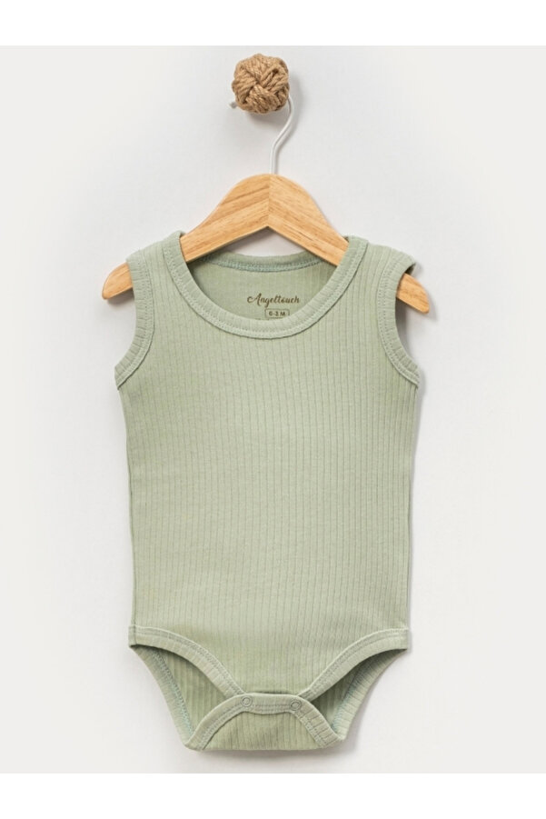 Angeltouch Pamuklu Kız Erkek Bebek Çocuk Body Askılı Raporlu Renkli
