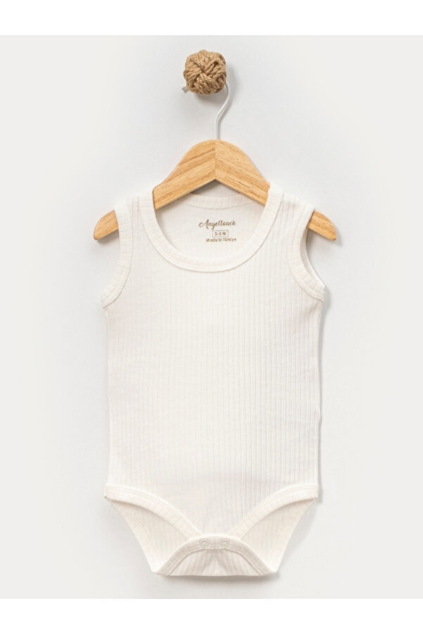 Angeltouch Pamuklu Kız Erkek Bebek Çocuk Body Askılı Raporlu