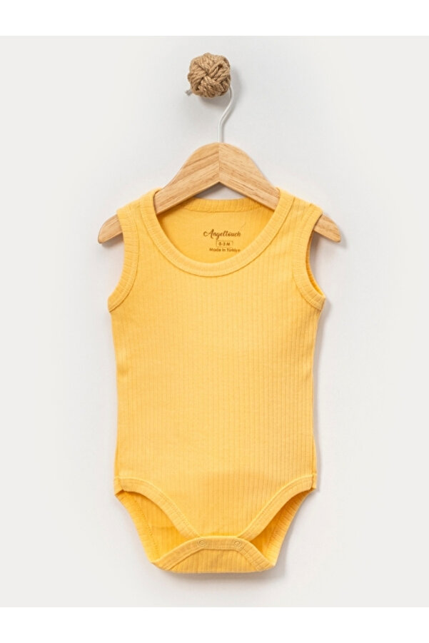Angeltouch Pamuklu Kız Erkek Bebek Çocuk Body Askılı Raporlu Renkli