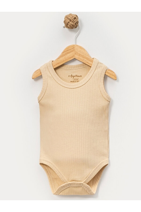 Angeltouch Pamuklu Kız Erkek Bebek Çocuk Body Askılı Raporlu