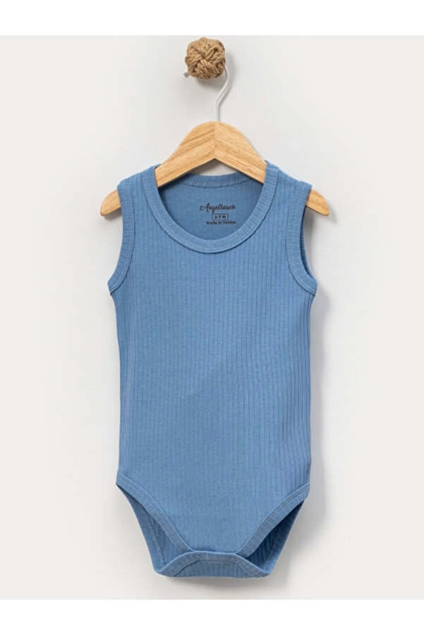 Angeltouch Pamuklu Kız Erkek Bebek Çocuk Body Askılı Raporlu