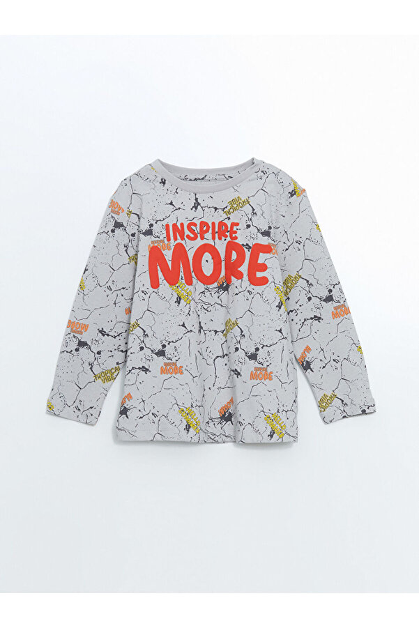 LC Waikiki RMZ GİYİM FARKIYLA Baskılı Penye Erkek Çocuk Pijama Üst