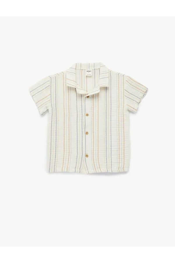 Koton Erkek Bebek Kısa Kol Gömlek 6SMB60015TW