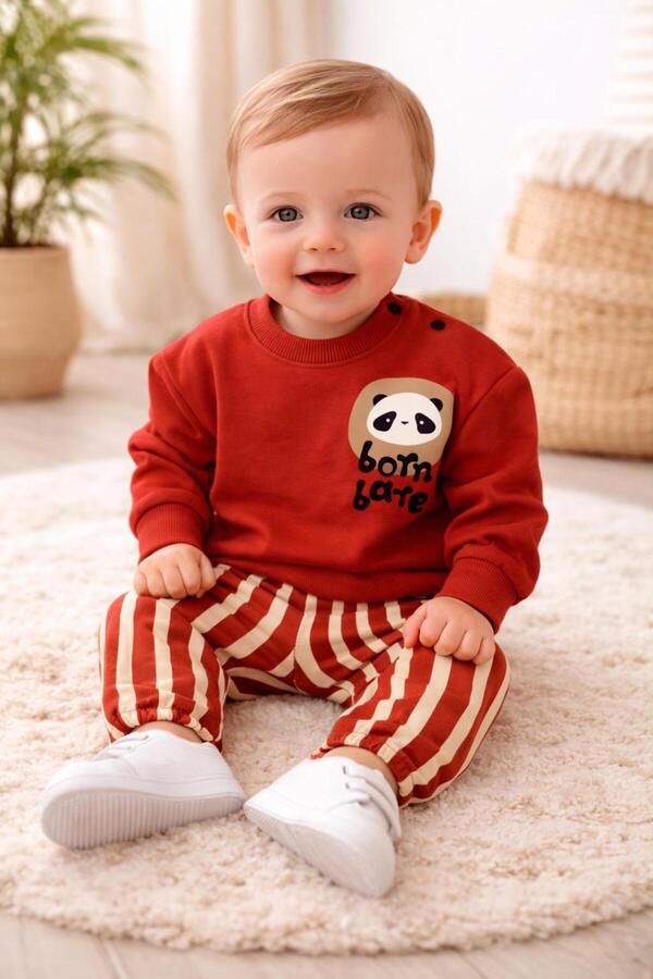 by Ram Çocuk Mine Trend Born Bare Men's Two-Piece Set 6Months-9Months-12Months-18Months