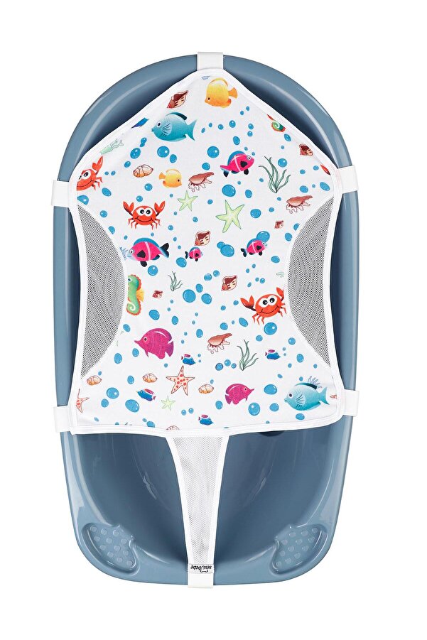 Kujju Bebek Havlu Banyo Filesi Beyaz