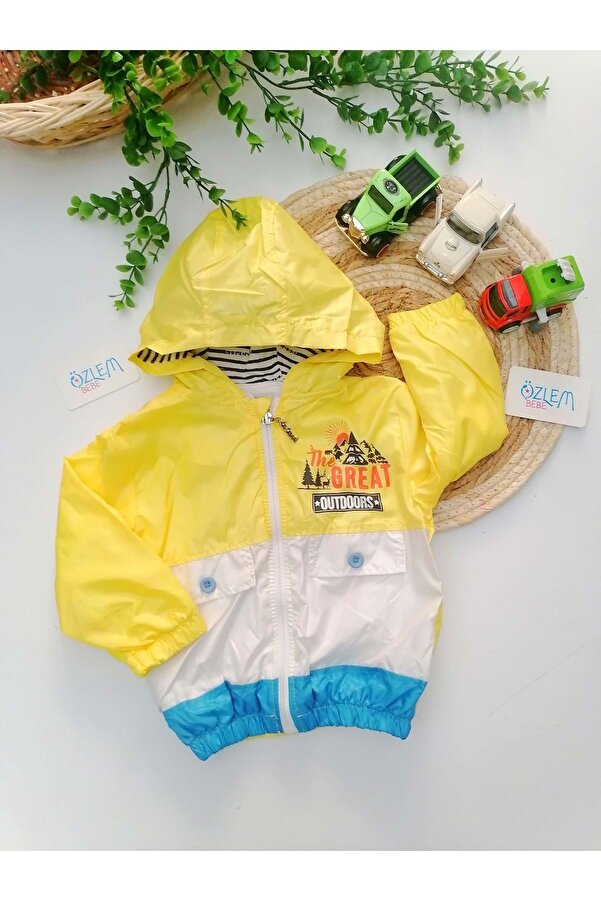 ÖZLEM BEBE The Great Kapüşonlu Yağmurluk Sarı