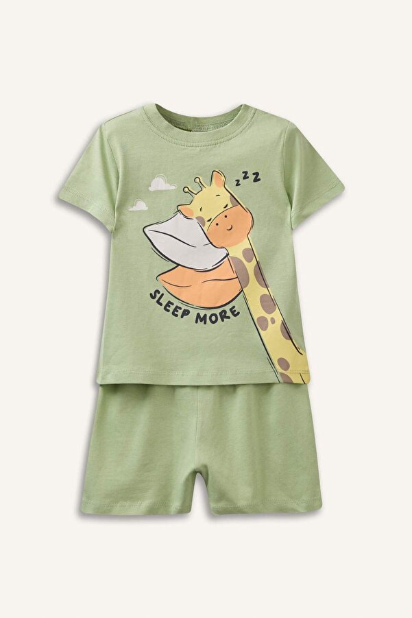 Defacto Desenli 2'li Pijama Takımı Erkek Bebek G8862A526SM