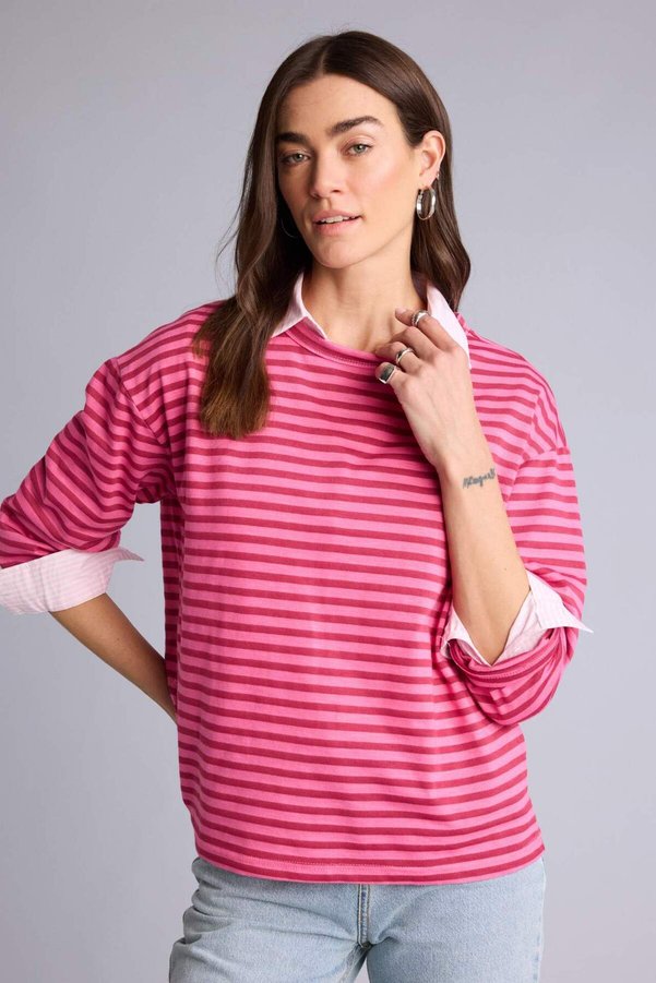 Defacto Striped Long Sleeve T-Shirt H6576Ax26Sp